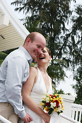 Image showing Bride and groom