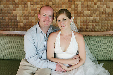 Image showing Bride and groom