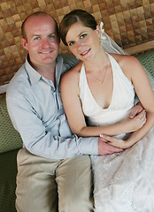 Image showing Bride and groom