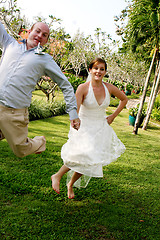 Image showing Bride and groom