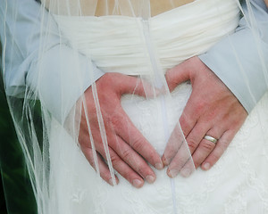 Image showing Bride and groom