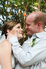 Image showing Bride and groom