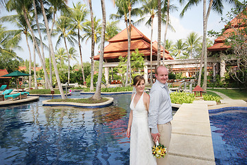 Image showing Bride and groom