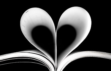 Image showing Heart of pages