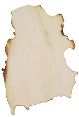 Image showing burnt paper