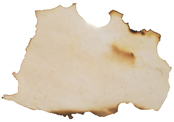 Image showing burnt paper