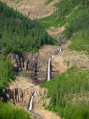 Image showing mountain river cascades