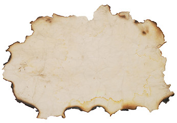 Image showing burnt paper