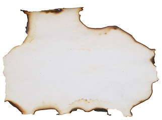 Image showing old burnt paper