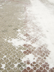 Image showing ornate paving stones