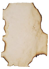 Image showing old burnt paper