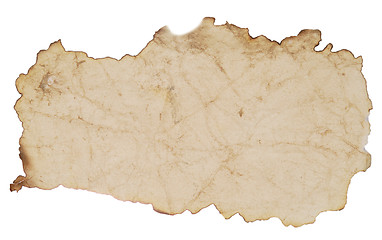 Image showing old burnt paper