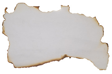 Image showing old burnt paper