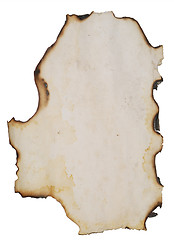 Image showing old burnt paper