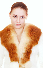 Image showing woman in fur coat