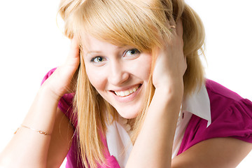 Image showing Smiling young woman