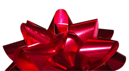 Image showing red foil bow