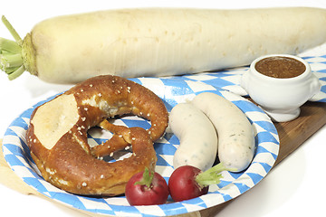 Image showing Bavarian Veal Sausage