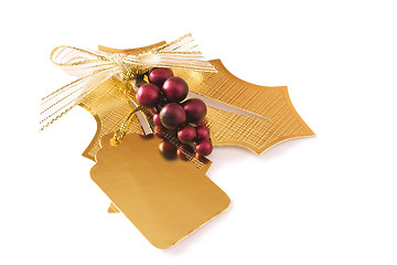 Image showing golden gift tag