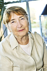 Image showing Elderly woman smiling