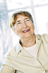 Image showing Elderly woman smiling