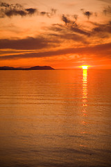 Image showing Strait of Juan de Fuca Sunset