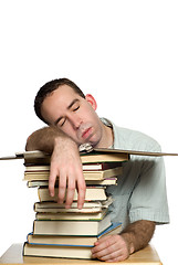 Image showing Snoozing Student