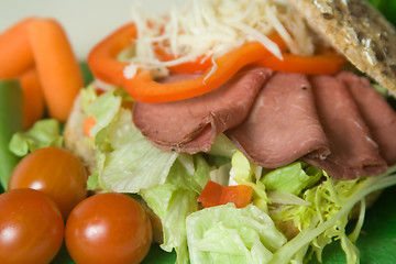 Image showing Roastbeef sandwich 