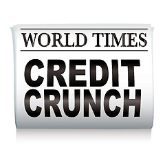 Image showing newspaper credit crunch