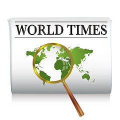 Image showing newspaper world