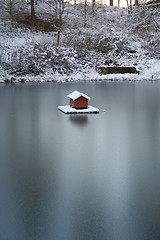 Image showing frozen pond