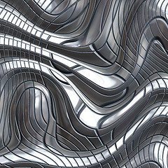Image showing abstract steel metal