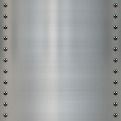 Image showing metal panel with screws