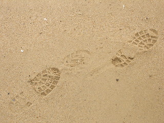 Image showing foot prints