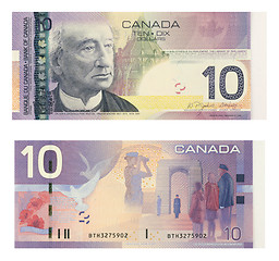 Image showing 10 Canadian Dollars