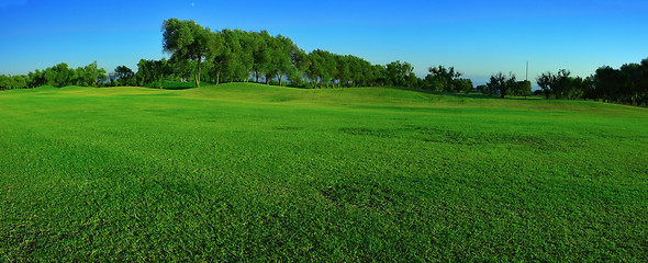 Image showing Green field panorama