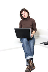 Image showing Casual computer user