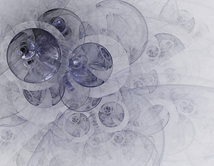 Image showing Abstract fractal circles