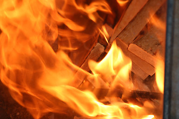 Image showing fire in a stove