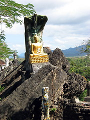 Image showing The Buddha on the hill. Luang Prabang. Laos