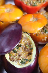 Image showing Oven ready stuffed vegetables