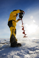 Image showing Ice drilling