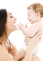 Image showing baby boy in mother hands