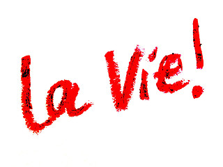 Image showing la vie