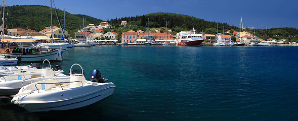 Image showing Fiskardo on the greek island of Kefalonia