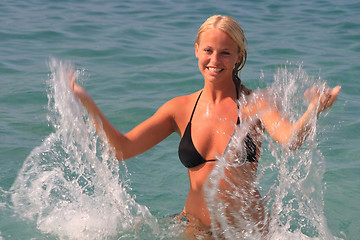 Image showing Pretty blonde woman