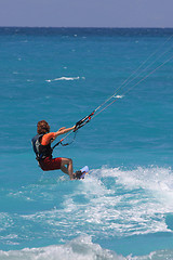 Image showing kite boarder