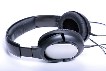 Image showing Black headphones