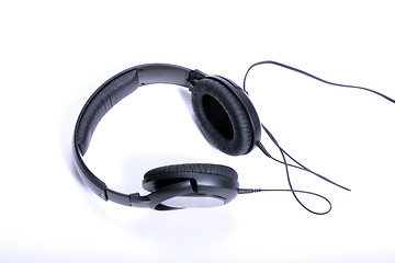 Image showing Black headphones