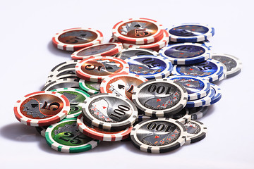 Image showing Casino gambling chips